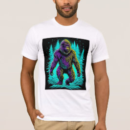 Camiseta Sasquatch Gran pie en Verde azulado y negro