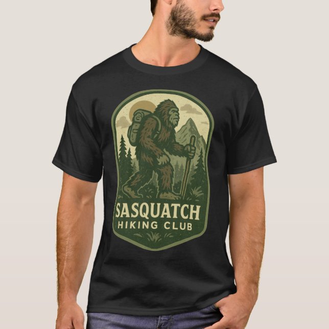 Camiseta Sasquatch Hiking Club family girl (Anverso)