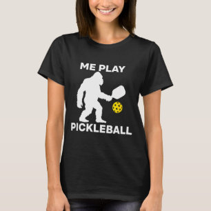 Camiseta Sasquatch juega pickleball divertido jugador bigfo