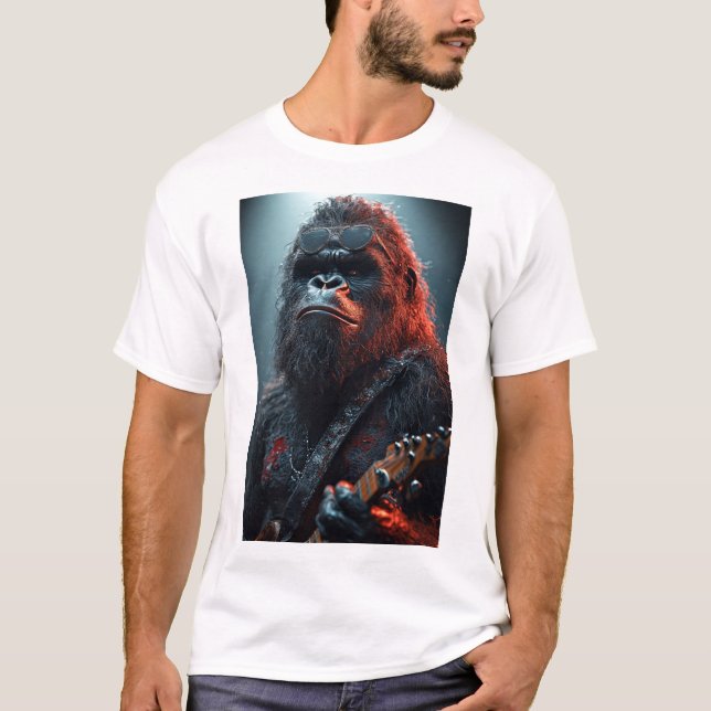 Camiseta Sasquatch la estrella de rock (Anverso)