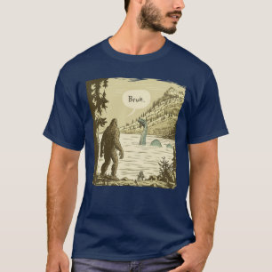 Camiseta Sasquatch Monstruo del Lago Ness Chica familia Bru