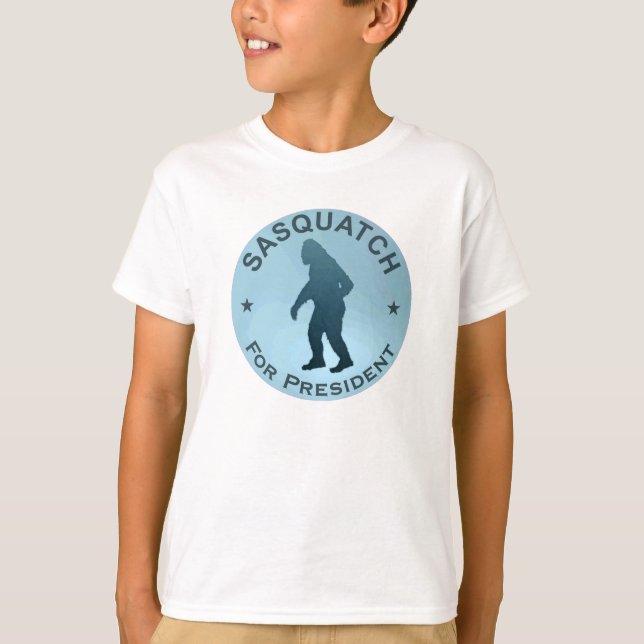Camiseta Sasquatch Para Presidente (Anverso)