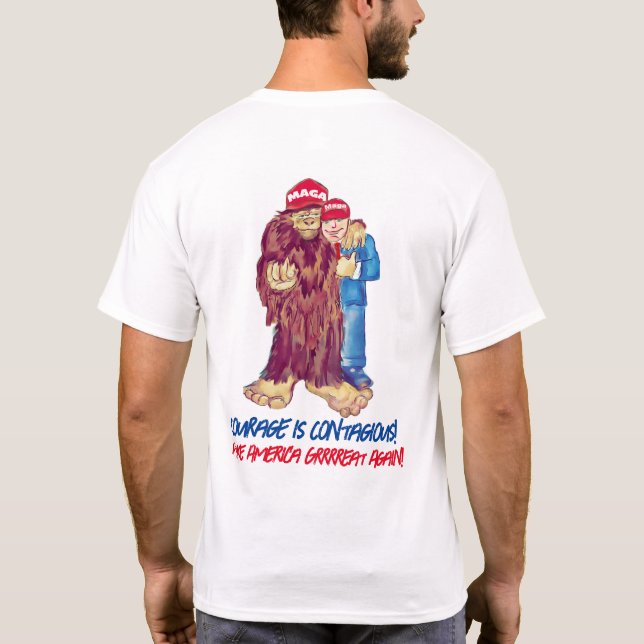 Camiseta ¡¡Sasquatch Para Trump 2024!! (Reverso)