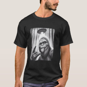 Camiseta Sasquatch Pie Grande Yeti Selfie Rock On OVNI Alie