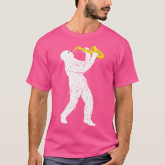 Camiseta Sasquatch Saxofón Player Saxofonista Jazz Brass