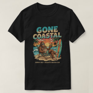 Camiseta Sasquatch se fue de vacaciones a la playa de veran
