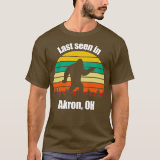 Camiseta Sasquatch Seti Visto Por Última Vez En Akron Ohio 