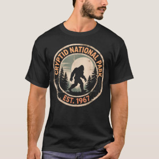 Camiseta Sasquatch Vintage Criptid Parque Nacional Bigfoot