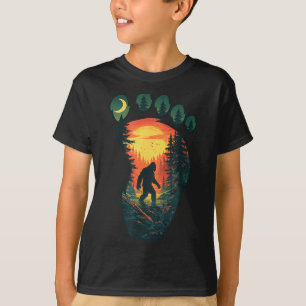 Camiseta Sasquatch vintage estampa de gran pie clásico bigf