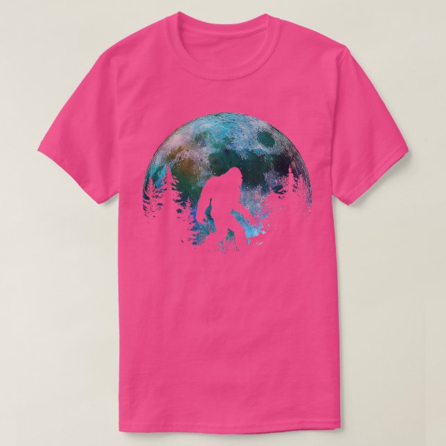 Camiseta Sasquatch Walking Under The Watercolor Full Summer (Diseño del anverso)