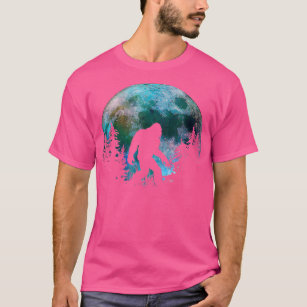 Camiseta Sasquatch Walking Under The Watercolor Full Summer