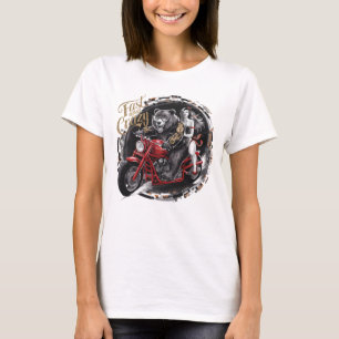 Camiseta Sasquatch Yeti en moto