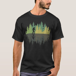 Camiseta Sasquatch Yeti Reflexión Conspiración de árboles f