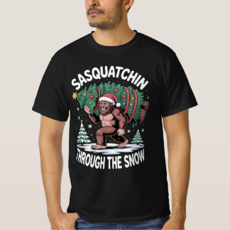 Camiseta Sasquatchin a Través de la Nieve