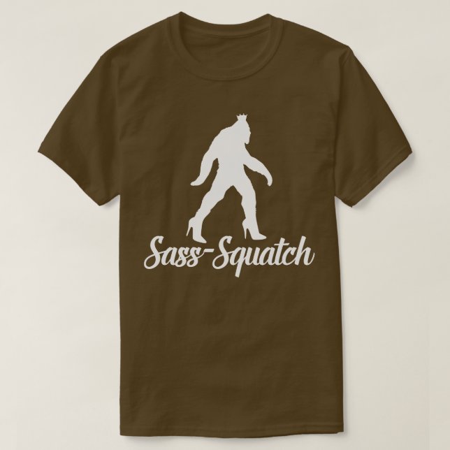 Camiseta Sass Squatch white (Diseño del anverso)