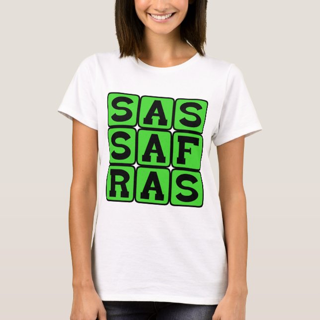 Camiseta Sassafras, Árbol Caducifolio (Anverso)