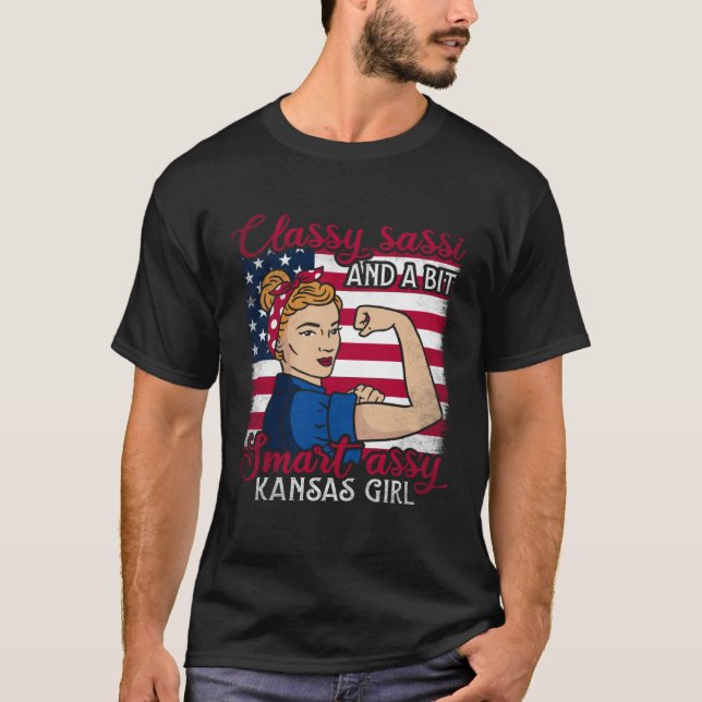 Camiseta Sassi Clásico Y Un Chica Assi Kansas Un Poco Intel (Anverso)