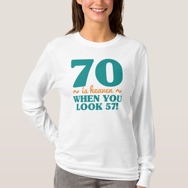 Camiseta Sassy 70 cumpleaños (Anverso)