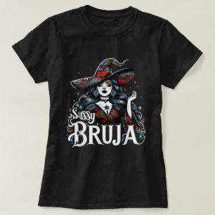 Camiseta Sassy Bruja Latina Halloween Mexicana