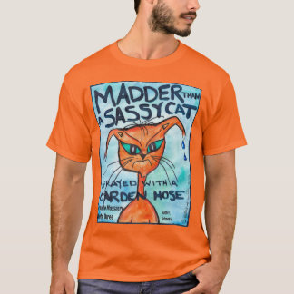 Camiseta Sassy Cat, talla XL masculina