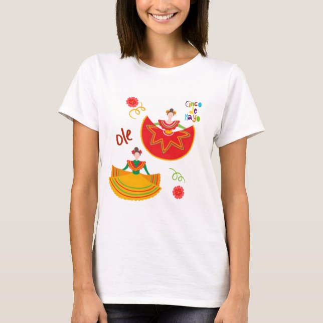 Camiseta Sassy Cinco De Mayo  T-Shirt (Anverso)