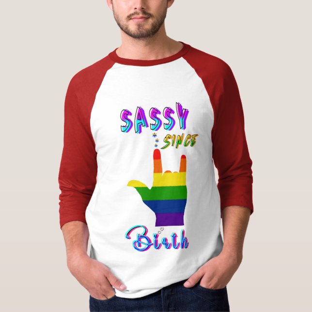 Camiseta Sassy desde el nacimiento (Anverso)