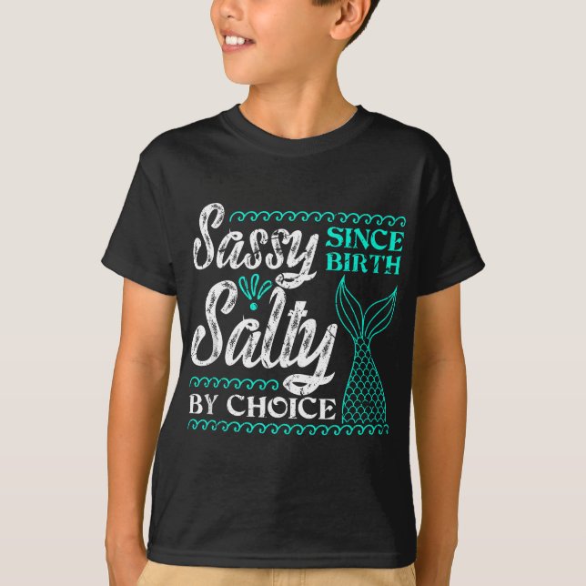 Camiseta Sassy desde el nacimiento Salty Por Elección Para  (Anverso)