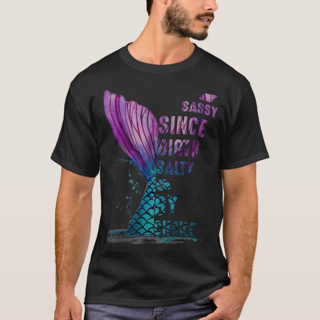 Camiseta Sassy desde el nacimiento Salty por elección Sirvi (Anverso)