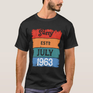 Camiseta Sassy Desde Julio De 1963 Salty Awesome Mama Lo