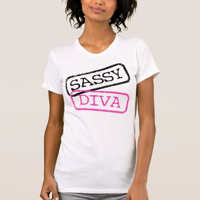 Camiseta "Sassy+Diva" (Anverso)