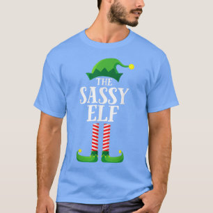 Camiseta Sassy Elf Matching Family Group Christmas Party Pa