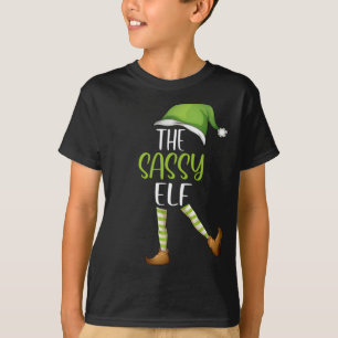 Camiseta Sassy Elf Navidades familiares  Chicas Navidad