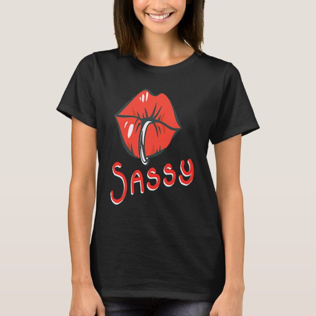 Camiseta Sassy Fabulous Sarcastic And With Attitude Cute Ki (Anverso)