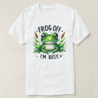 Camiseta Sassy Frog Off I'm Busy Graphic Cita T-Shirt