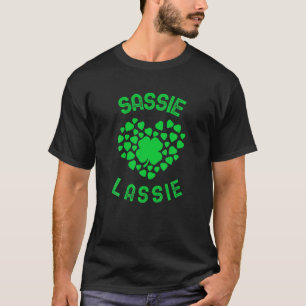 Camiseta Sassy Lassie Funny Día de San Patricio para las mu