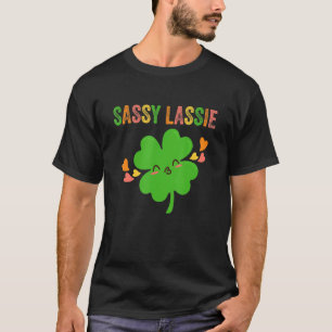 Camiseta Sassy Lassie Irlandés Lass Lleno De Sass St Patric