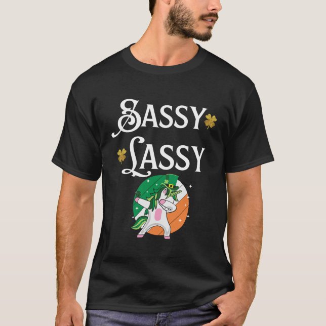 Camiseta Sassy Lassy St Paddy citó a Chicas (Anverso)