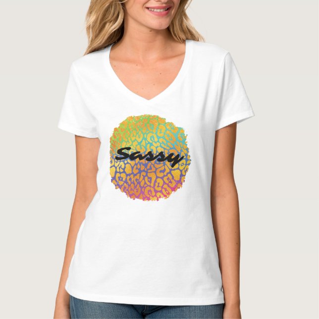 Camiseta Sassy Leopard Spot (Anverso)