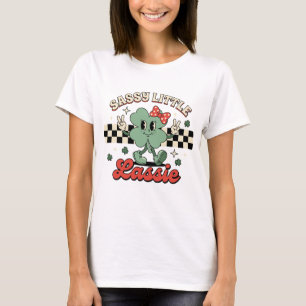 Camiseta Sassy Little Lassie Día de San Patricio Saint Patt
