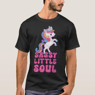 Camiseta Sassy Little Soul Cute Sarcásticos Niños Unicornio