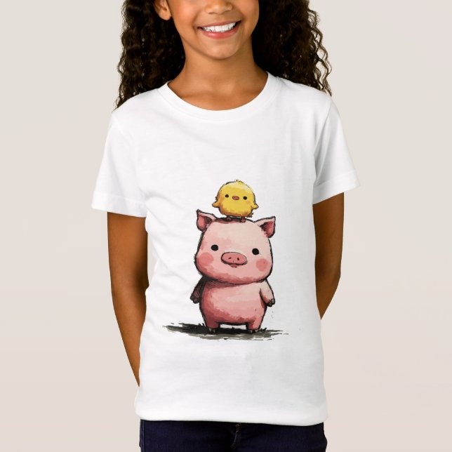 Camiseta Sassy Pig: Funny Pig Design (Anverso)