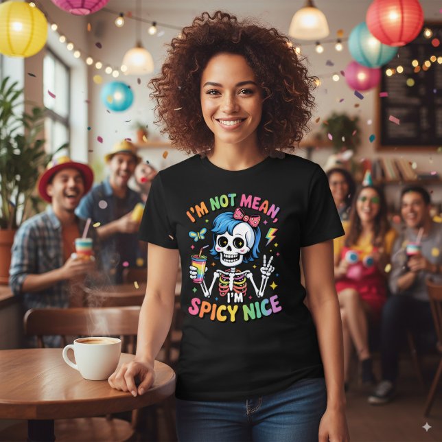 Camiseta Sassy Skeleton Arcoiris Spicy Agradable Humor De A (Subido por el creador)