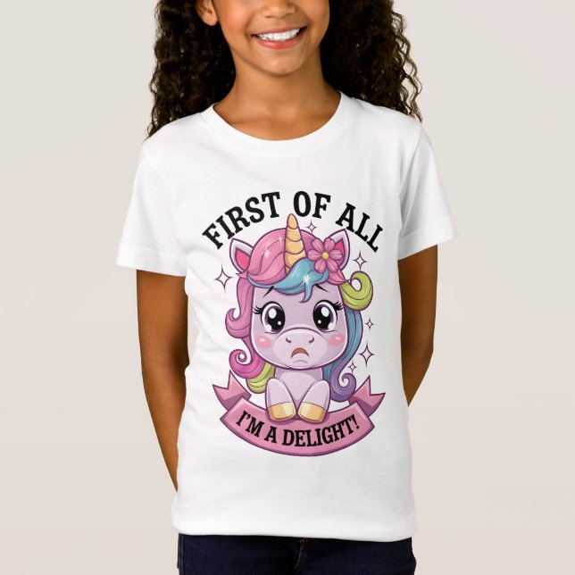 Camiseta Sassy sulky unicorn (Anverso)