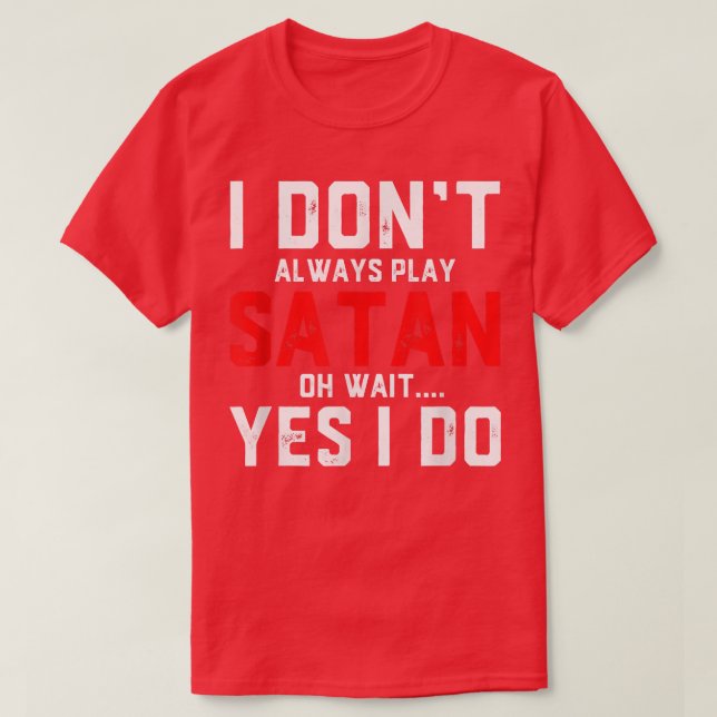 Camiseta Satan Costume Devil Halloween Costume Satan  (Diseño del anverso)
