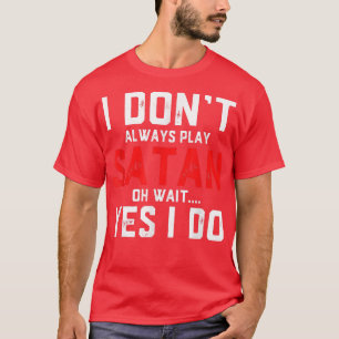 Camiseta Satan Costume Devil Halloween Costume Satan 
