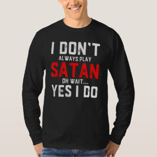 Camiseta Satan Costume Devil Halloween Costume Satan