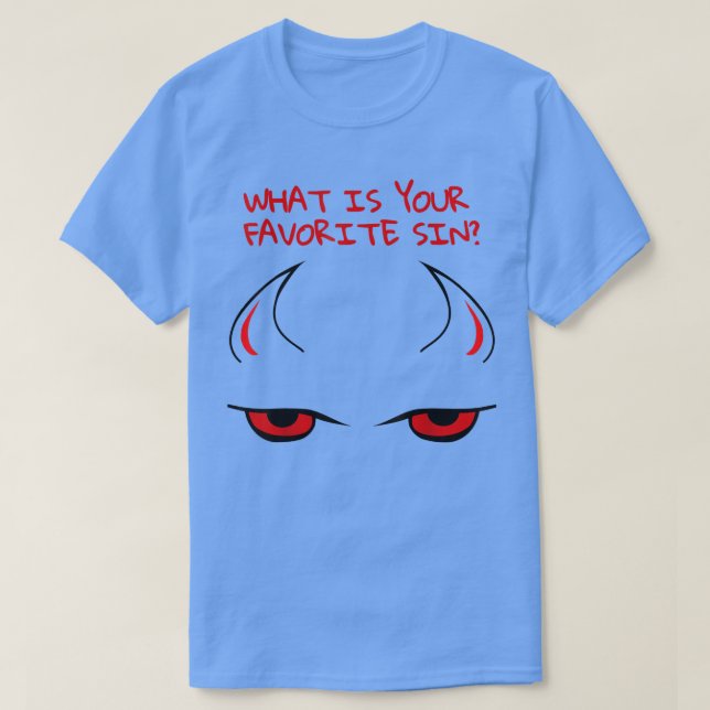 Camiseta Satan Devil Sin Graciosa Disfraz Halloween  (Diseño del anverso)