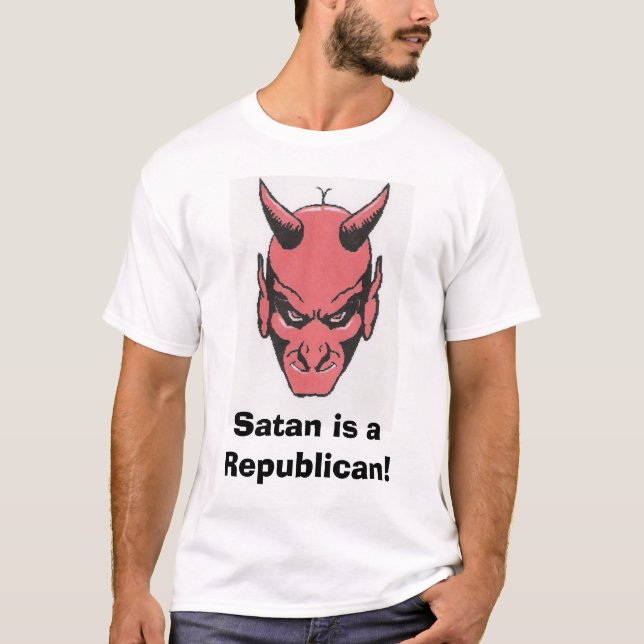 Camiseta ¡Satan es un republicano! (Anverso)