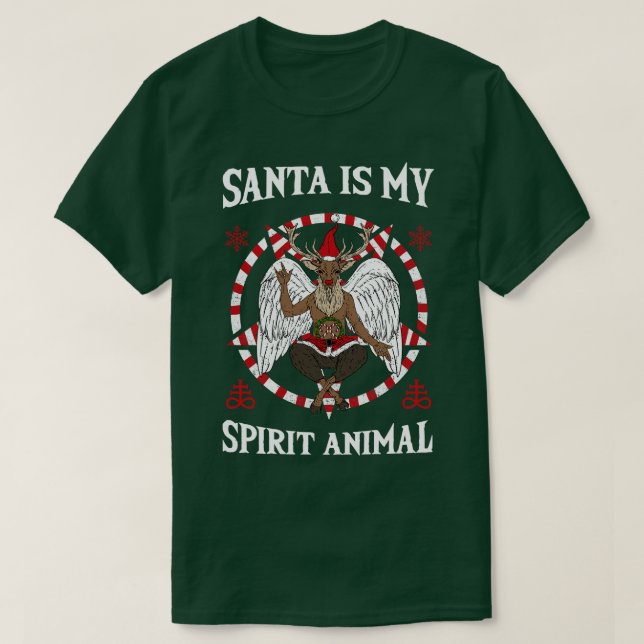 Camiseta Satanás es mi animal espiritual 6 (Diseño del anverso)
