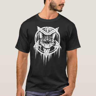 Camiseta Satanic Black Metal Cat CATAN 666 Essential T-Shir